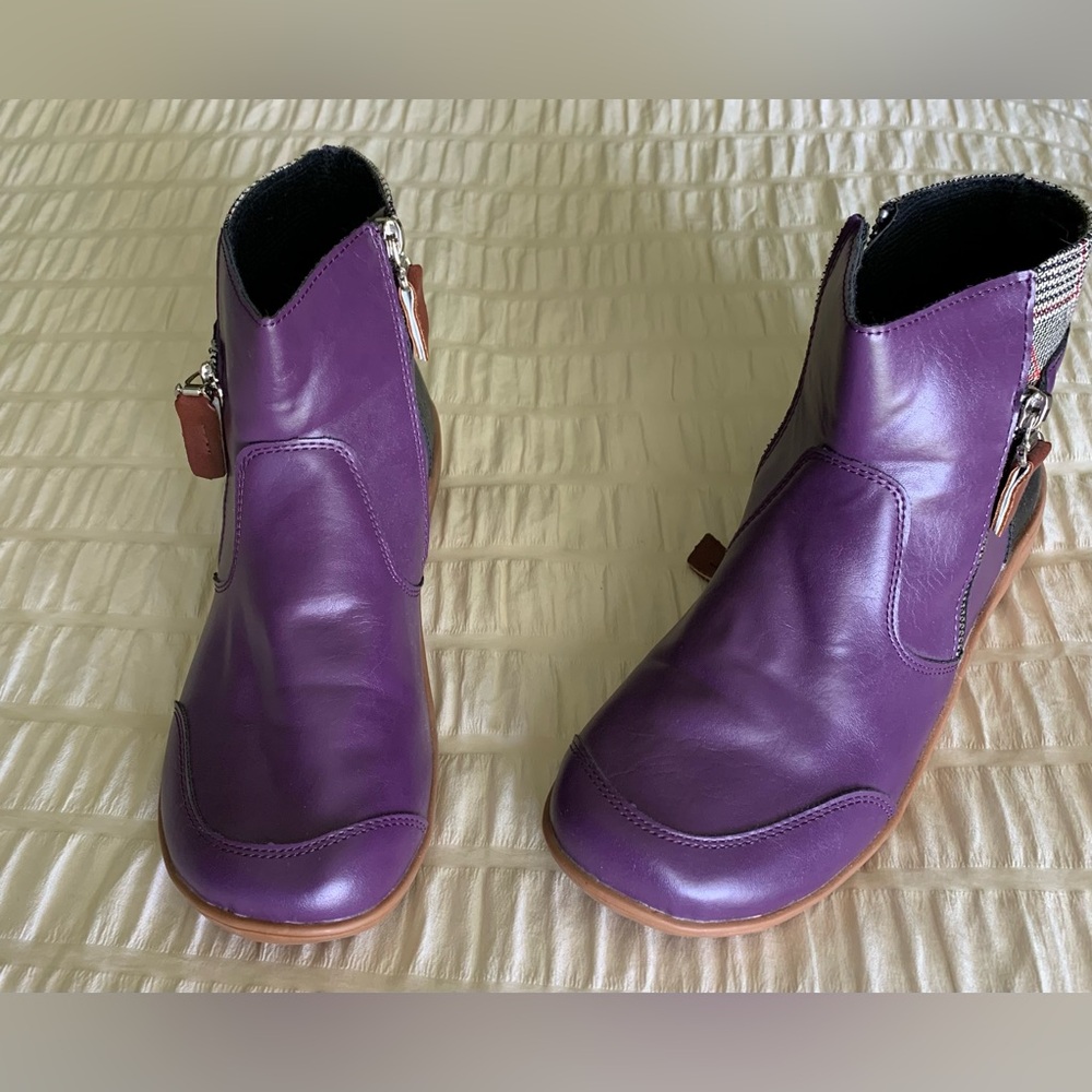Purple Ankle Boots